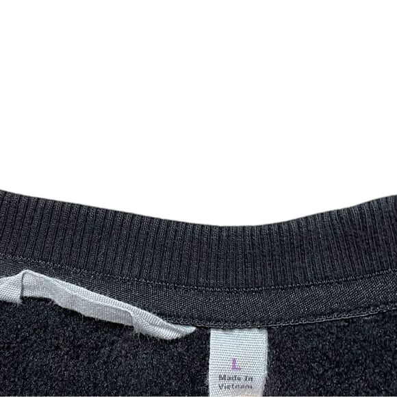 ATHLETA Cozy Karma Crewneck Sweatshirt Black Size Large - Picture 7 of 7